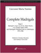 Complete Madrigals, Part 2 Study Scores sheet music cover